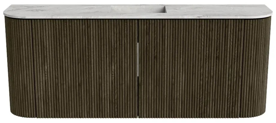 Mondiaz Joya DLux 105cm toiletmeubel ronding links/rechts shadow met wastafel faye midden 1 kraangat glace