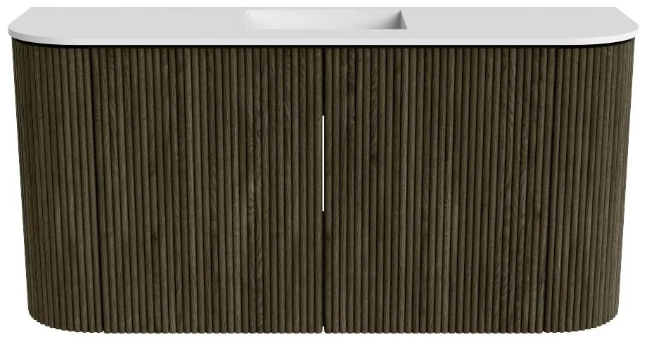 Mondiaz Joya 85cm toiletmeubel ronding links/rechts shadow met wastafel faye midden zonder kraangat talc
