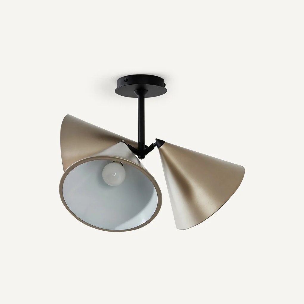 Plafondlamp 3 kegels, Moke