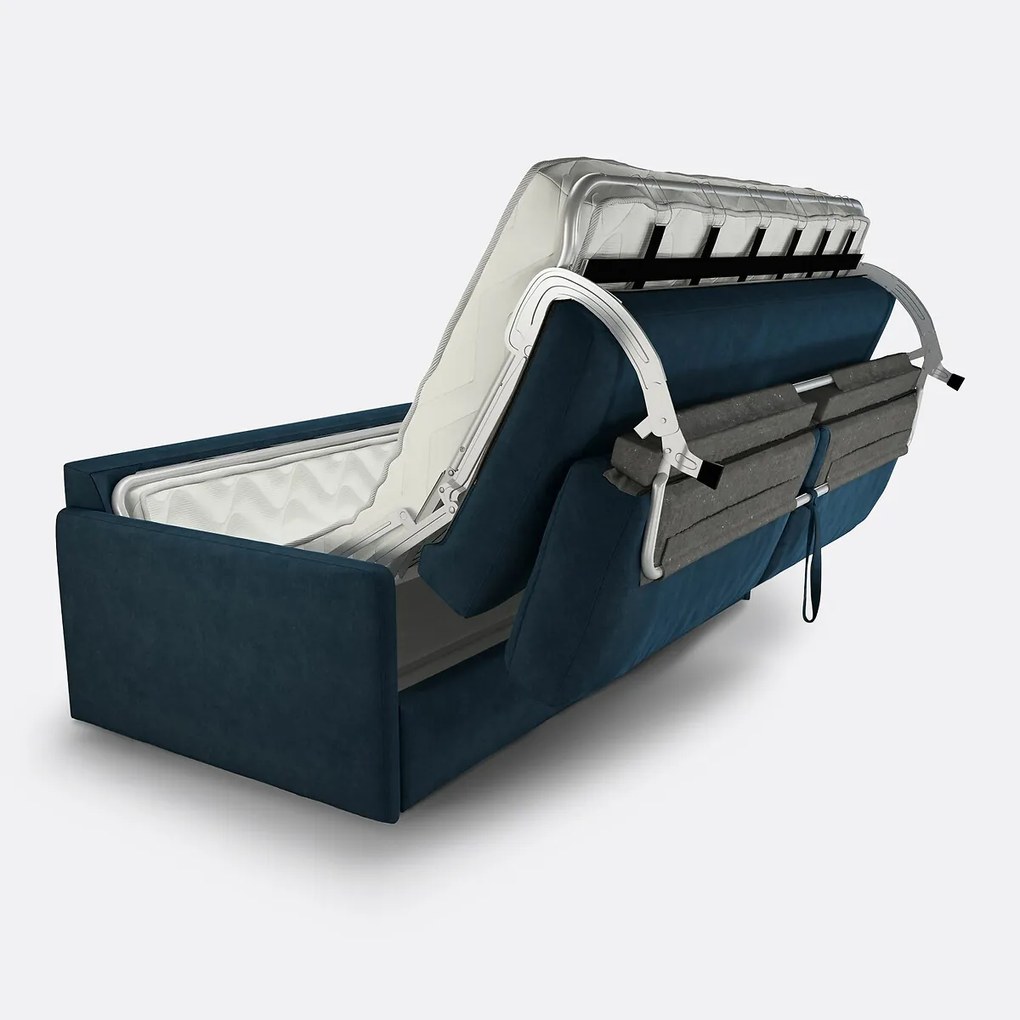 Slaapbank van fluweel, 2-, 3- of 4-zits, Bultex® comfort, MARTA