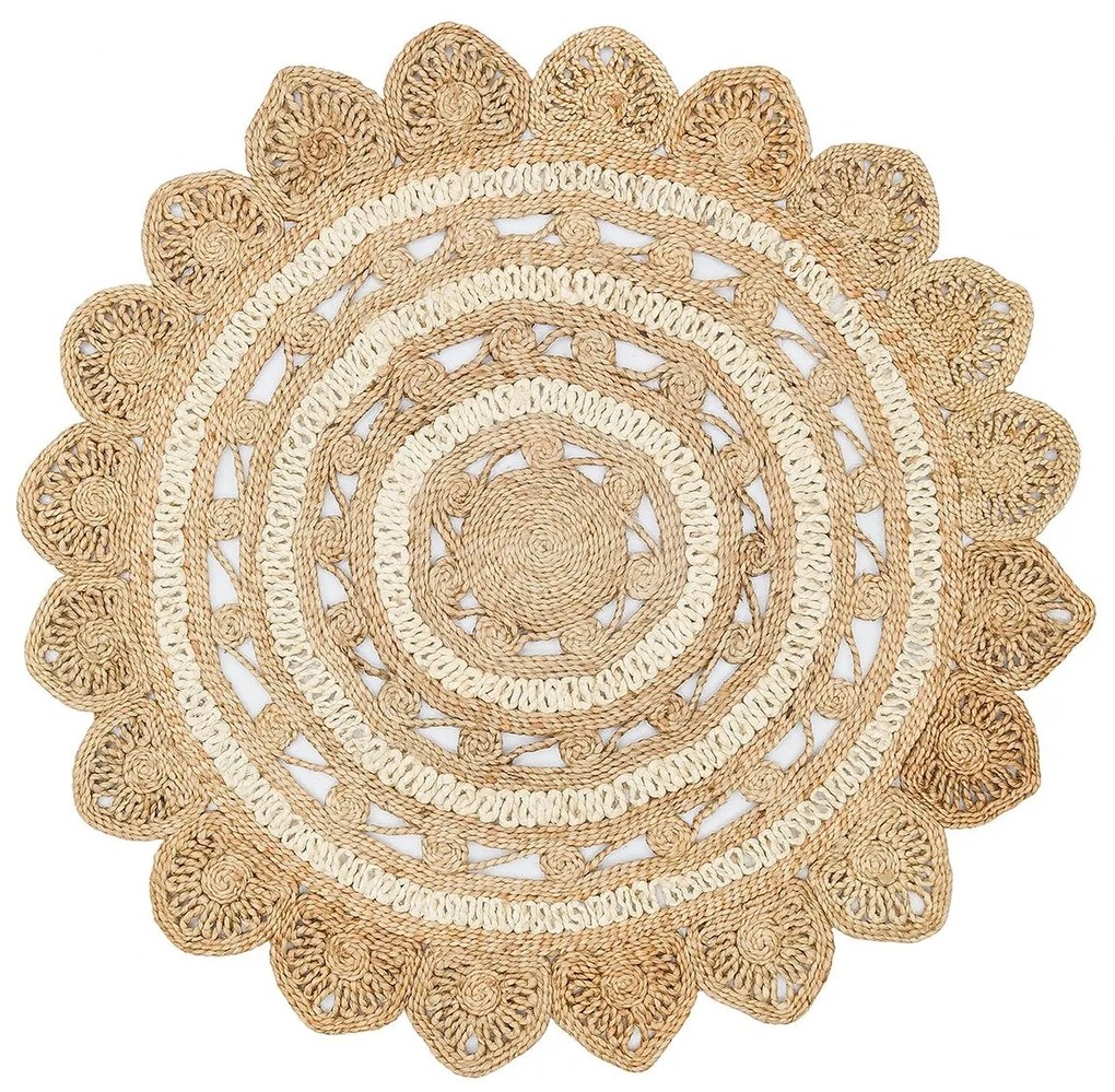 Vloerkleed Maceo rond jute | Conceptum Hypnosis