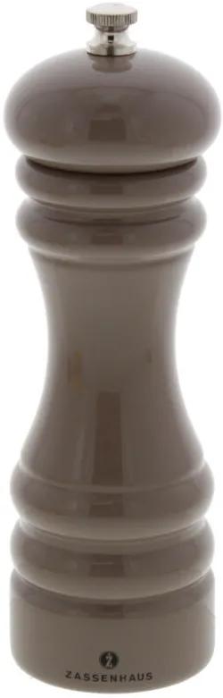 Pastell pepermolen 18 cm kunststof taupe