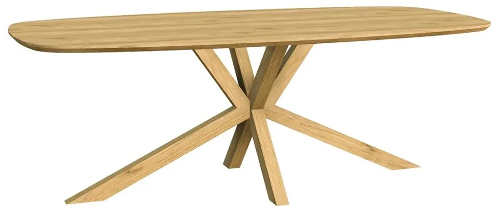Tower Living Ovale Eettafel Acaciahout 220 Cm Crotone - 220 X 100cm.