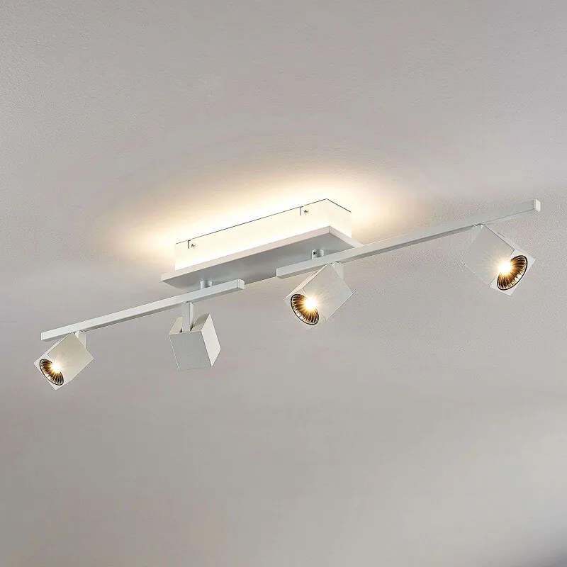 LED plafondlamp Taly, 4 spots, langwerpig
