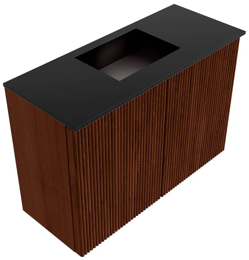Mondiaz Joya 60cm toiletmeubel ruby met wastafel faye midden 1 kraangat urban