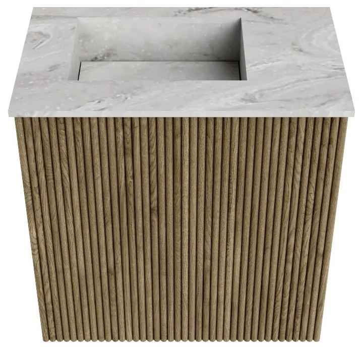 Mondiaz Joya DLux 40cm toiletmeubel dusk met wastafel faye links 1 kraangat glace