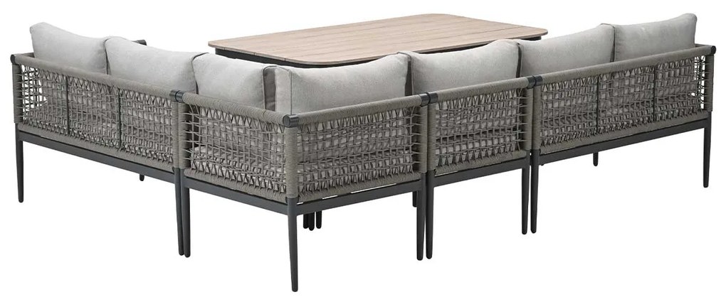Garden Impressions Burela lounge dining set 5-delig rechts - taupe