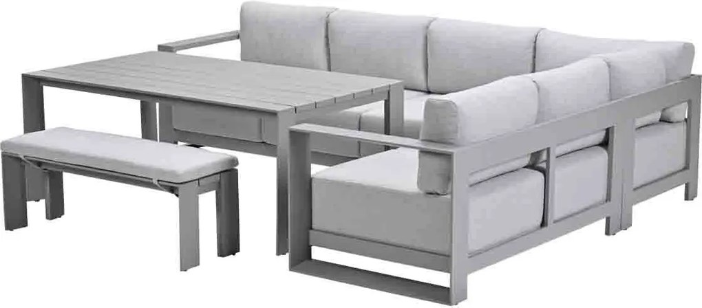 Garden Impressions Malakka lounge dining set 6-delig - taupe - valley sand