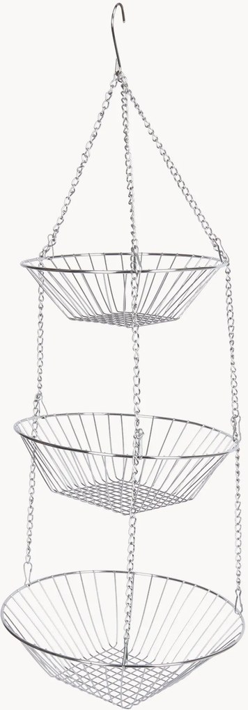 Wandopbergmand KitchenCraft, chroom
