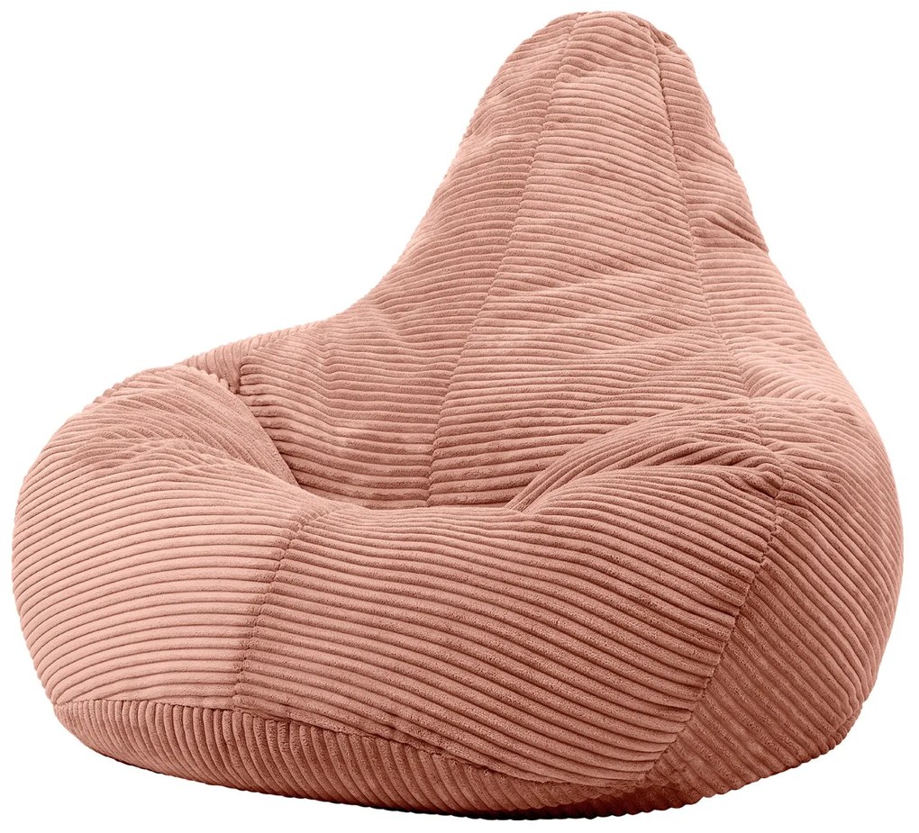 Cloudy Cord Zitzak Stoel - Roze