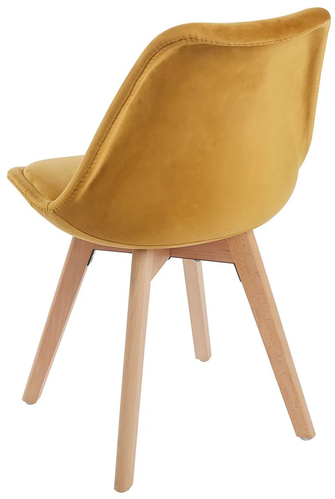 Set van 4 Synk Fluwelen Stoelen