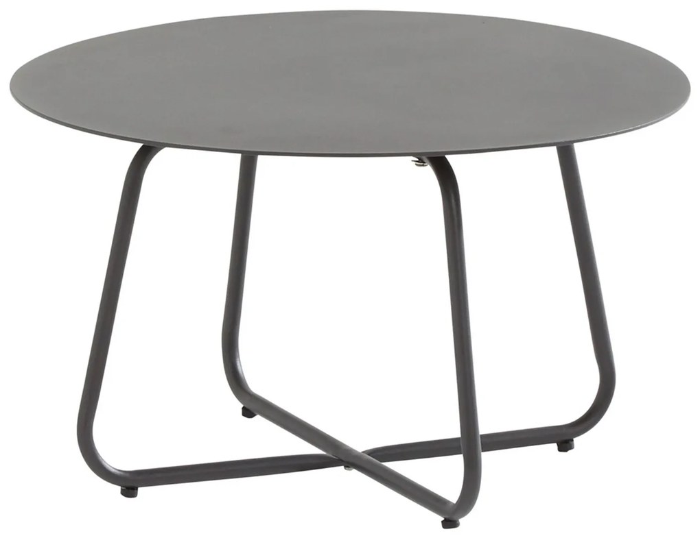 4SO Dali ronde aluminium loungetafel Ø73 cm. - Antraciet