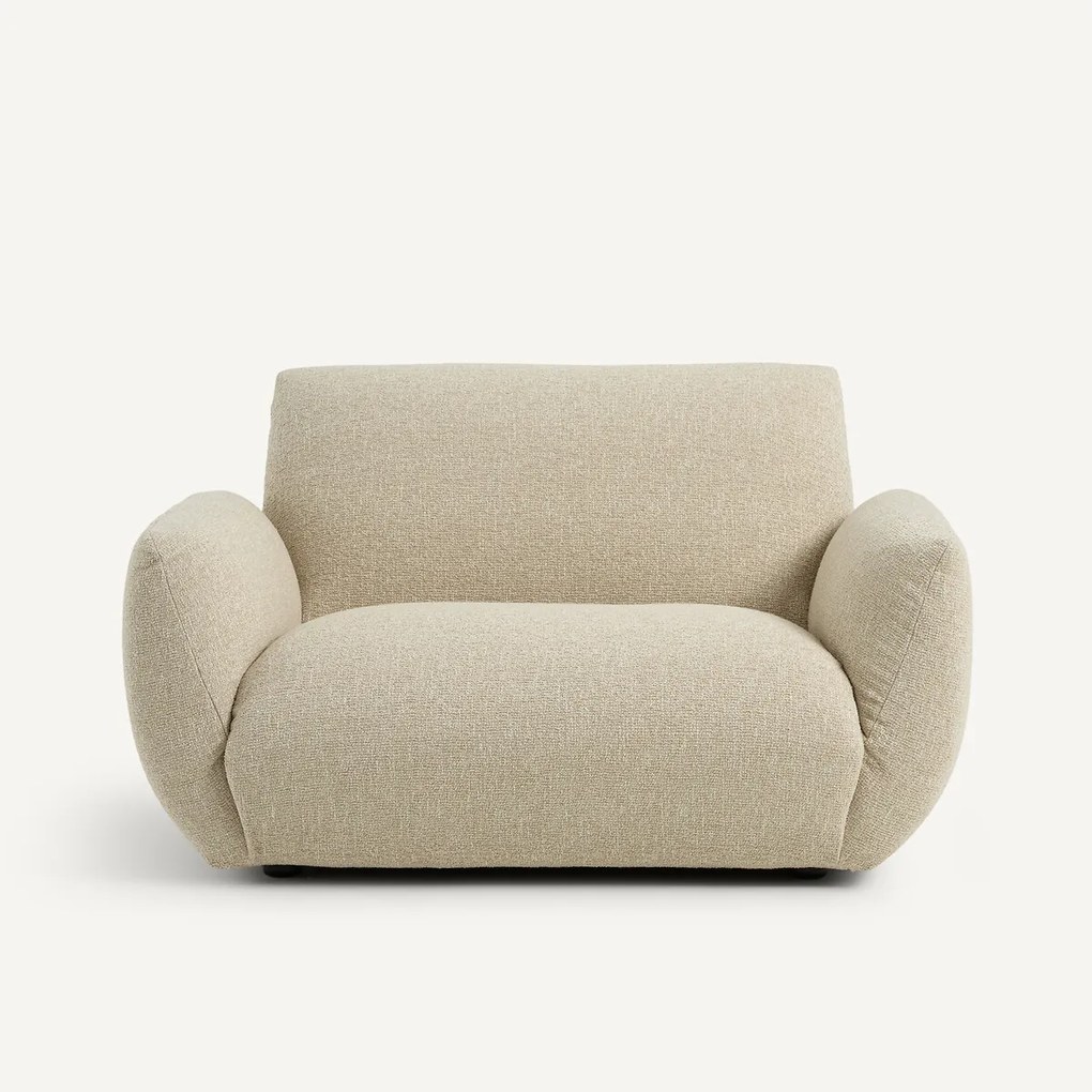 Fauteuil in bouclé stof, Spogano