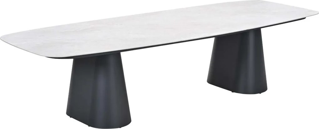 Garden Impressions Noah tuintafel 320x120 cm - donker grijs - verona sand