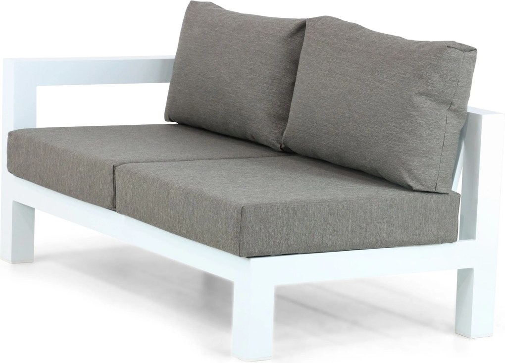 Hoek loungeset 6 personen Aluminium Wit Lifestyle Garden Furniture Luca