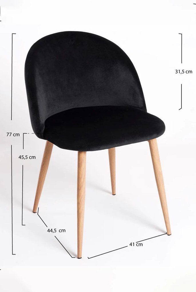 Vint Fluwelen Stoel