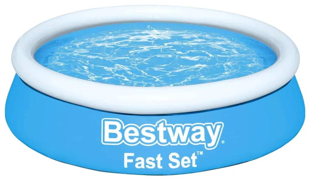 Bestway Zwembad Fast Set opblaasbaar rond 183x51 cm blauw