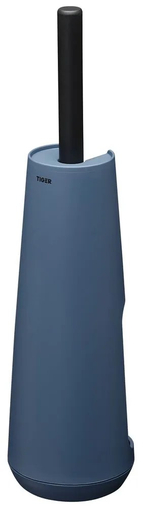 Tiger Tess toiletborstelhouder vrijstaand met Swoop borstel flexibel blauw/zwart