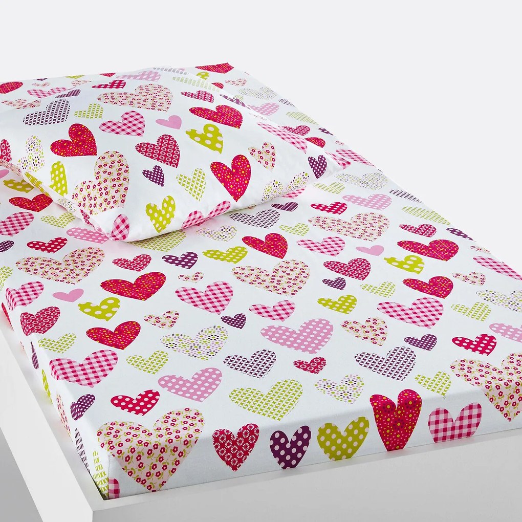 Hoeslaken in zuiver katoen, Coeur Liberté