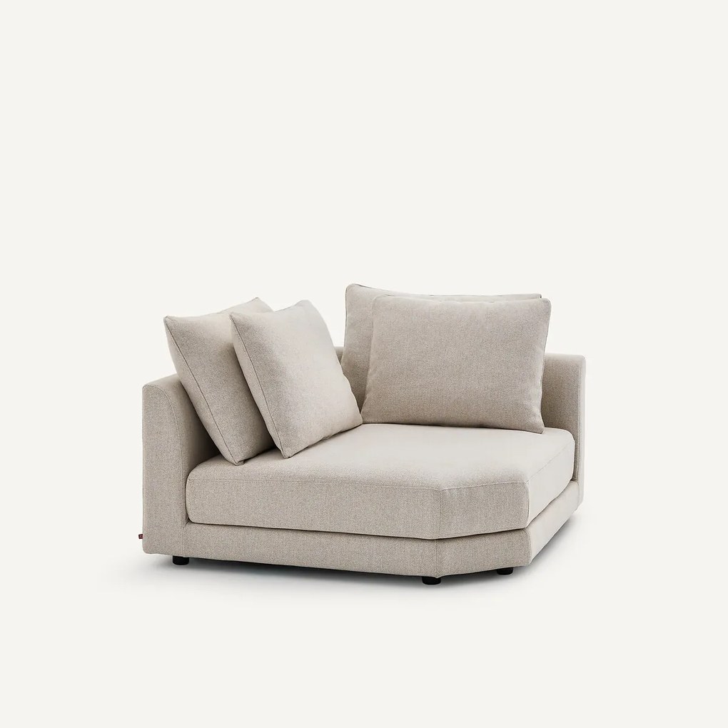 Modulair hoekelement in tweed, TIBERIO