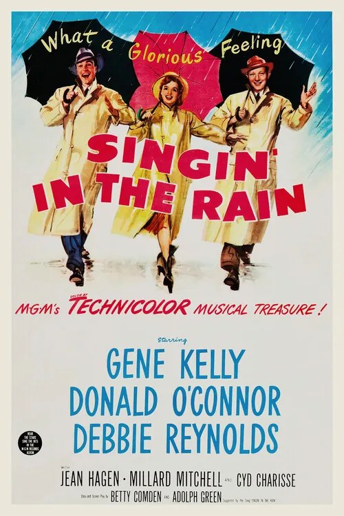 Ilustratie Singing in the Rain, Ft. Debbie Reynolds & Gene Kelly