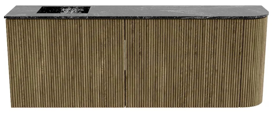 Mondiaz Joya DLux 110cm toiletmeubel ronding rechts dusk met wastafel faye links zonder kraangat lava