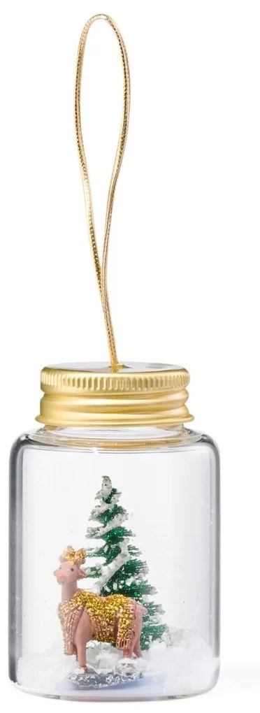 HEMA Kerstbal Glazen Potje Goud Glas 7,5cm (goud)
