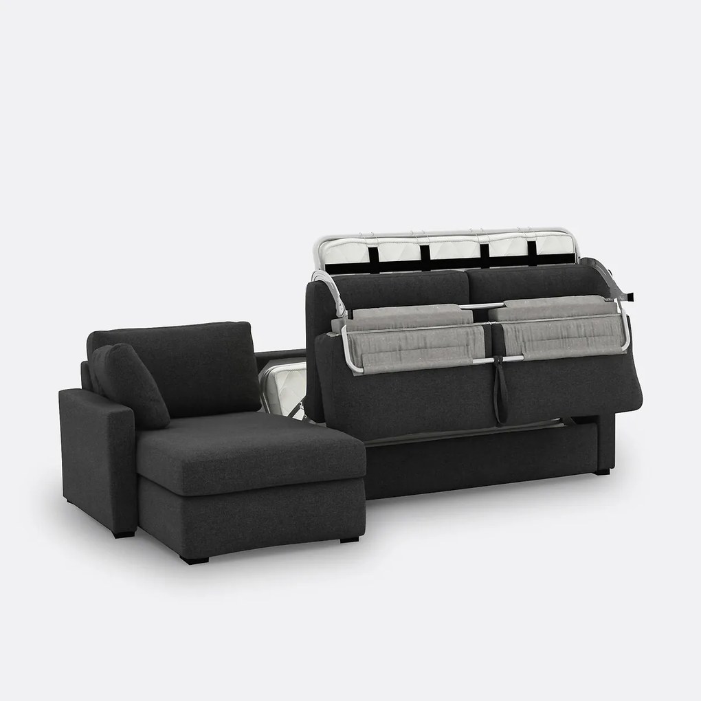 Hoekbank, omvormbaar, 4-zit, polyester, Comfort Bultex®, TIMOR
