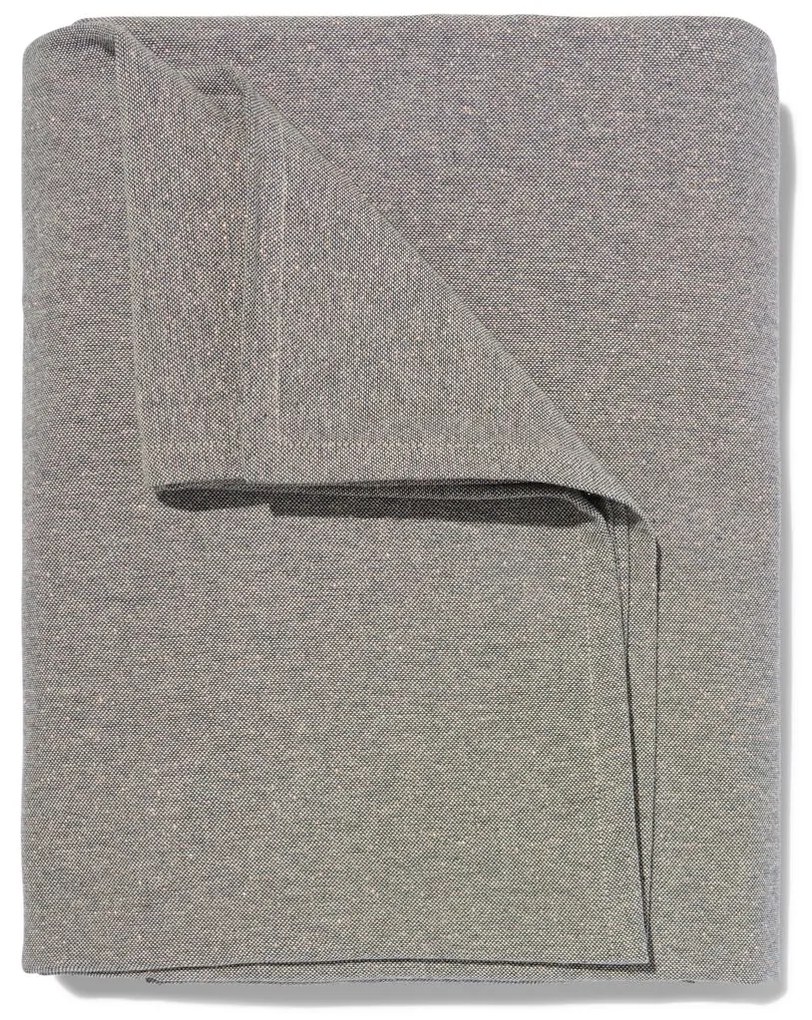 HEMA Tafelkleed Chambray Katoen Groen/goud 140x240 (groen)