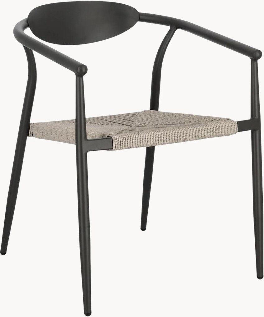 Stapelbare tuinstoelen Linares met armleuning, 4-delig