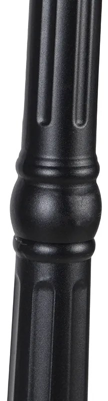 Klassieke buitenlantaarn zwart 200 cm IP44 - Havana