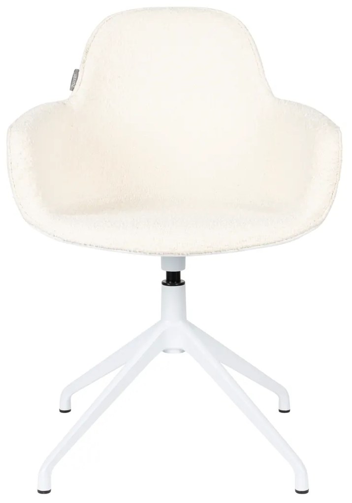 Zuiver Albert Kuip Swivel Witte Armstoel Draaibaar