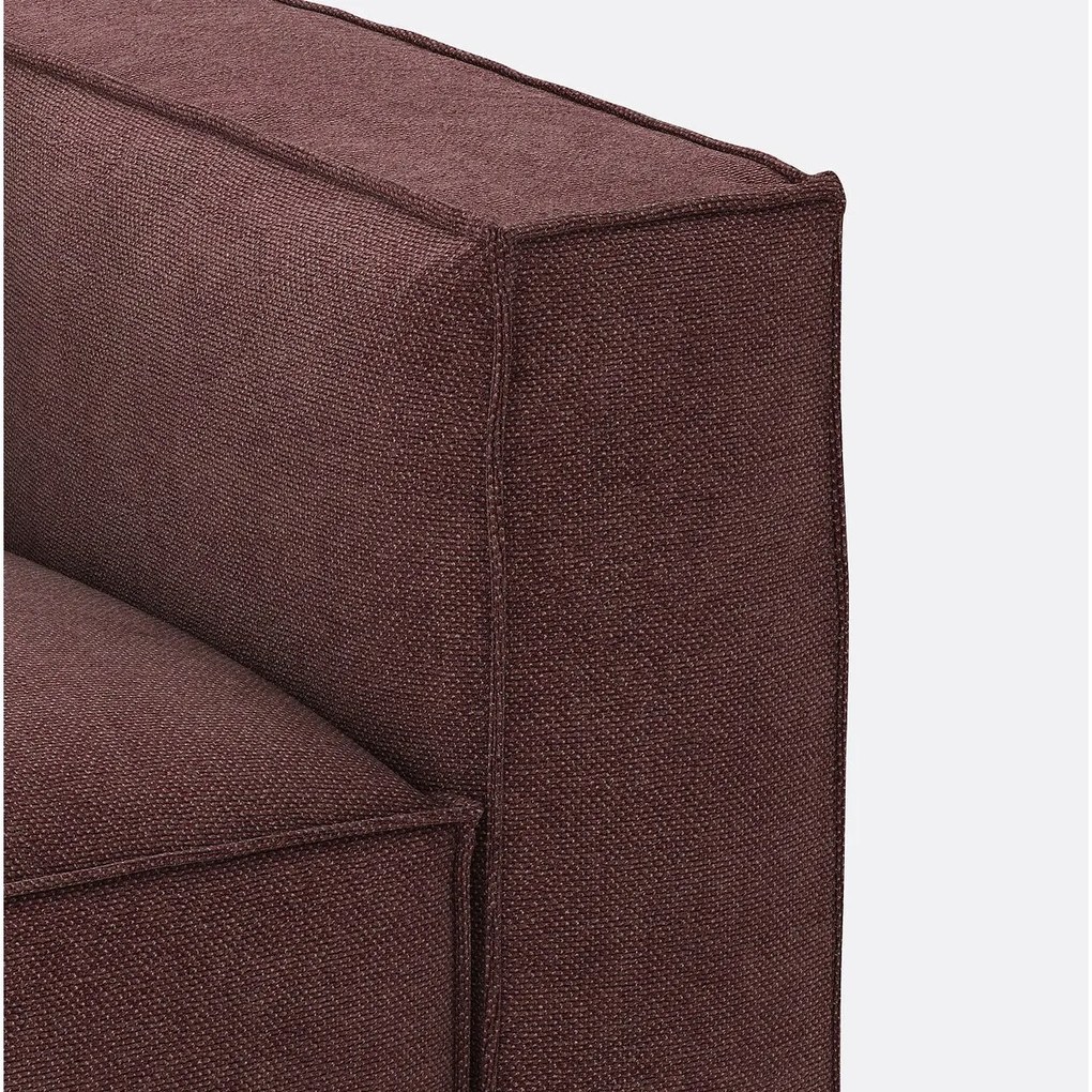 Modulaire zetel, 3-zit, getextureerde stof, Seven