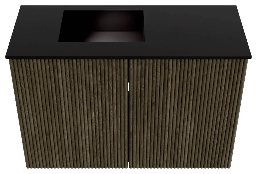 Mondiaz Joya 60cm toiletmeubel shadow met wastafel faye links zonder kraangat urban