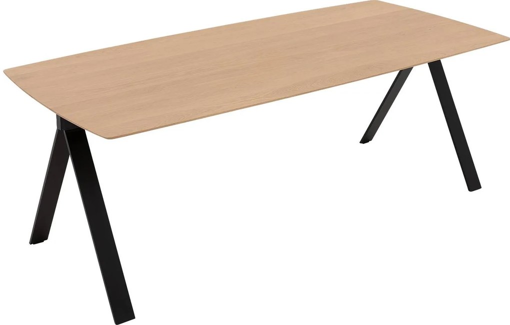 Goossens Excellent Eettafel Uniek, Semi rechthoekig 200 x 100 cm