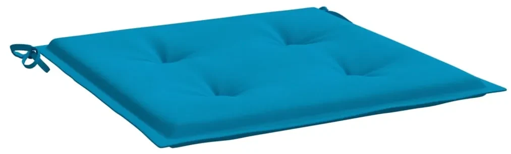 vidaXL Tuinstoelkussens 2 st 50x50x3 cm blauw
