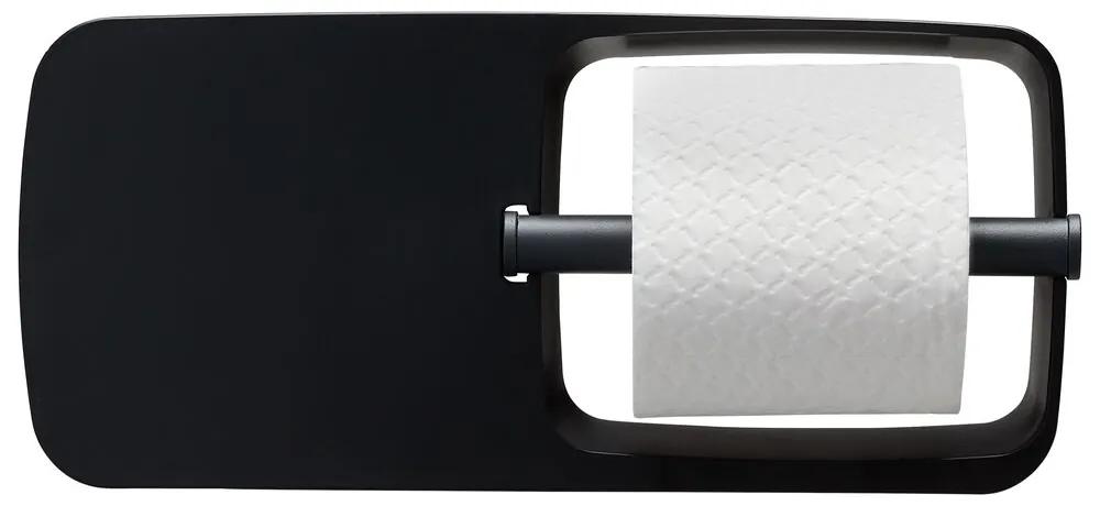 Tiger Tess toiletrolhouder met planchet zwart/antraciet