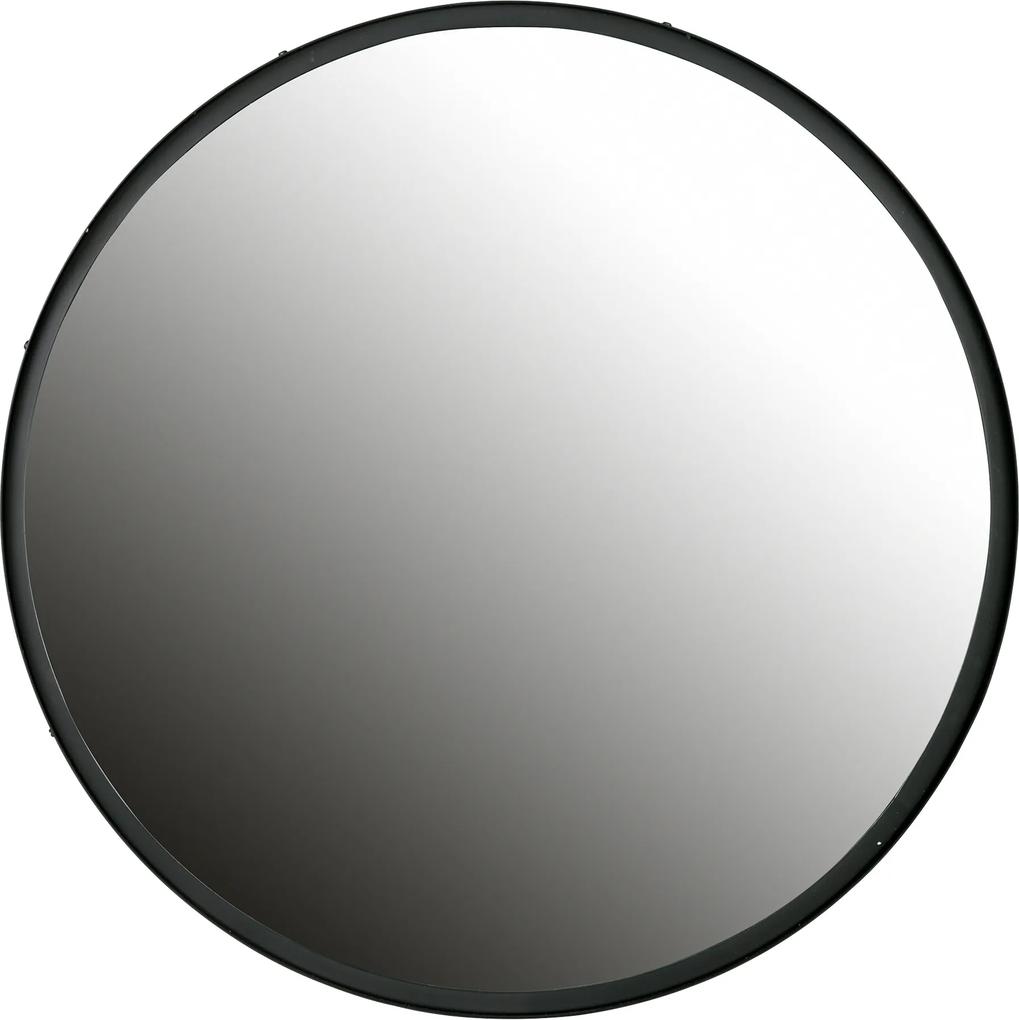 WOOOD Ronde Spiegel 'Lauren' 56cm, kleur Zwart