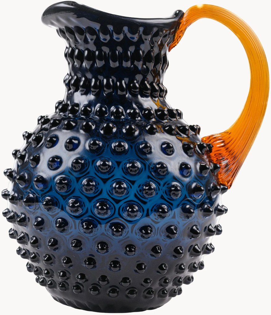 Mondgeblazen karaf Hobnail, 2 L