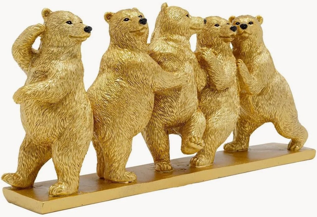 Handgemaakt decoratief object Tipsy Dancing Bears