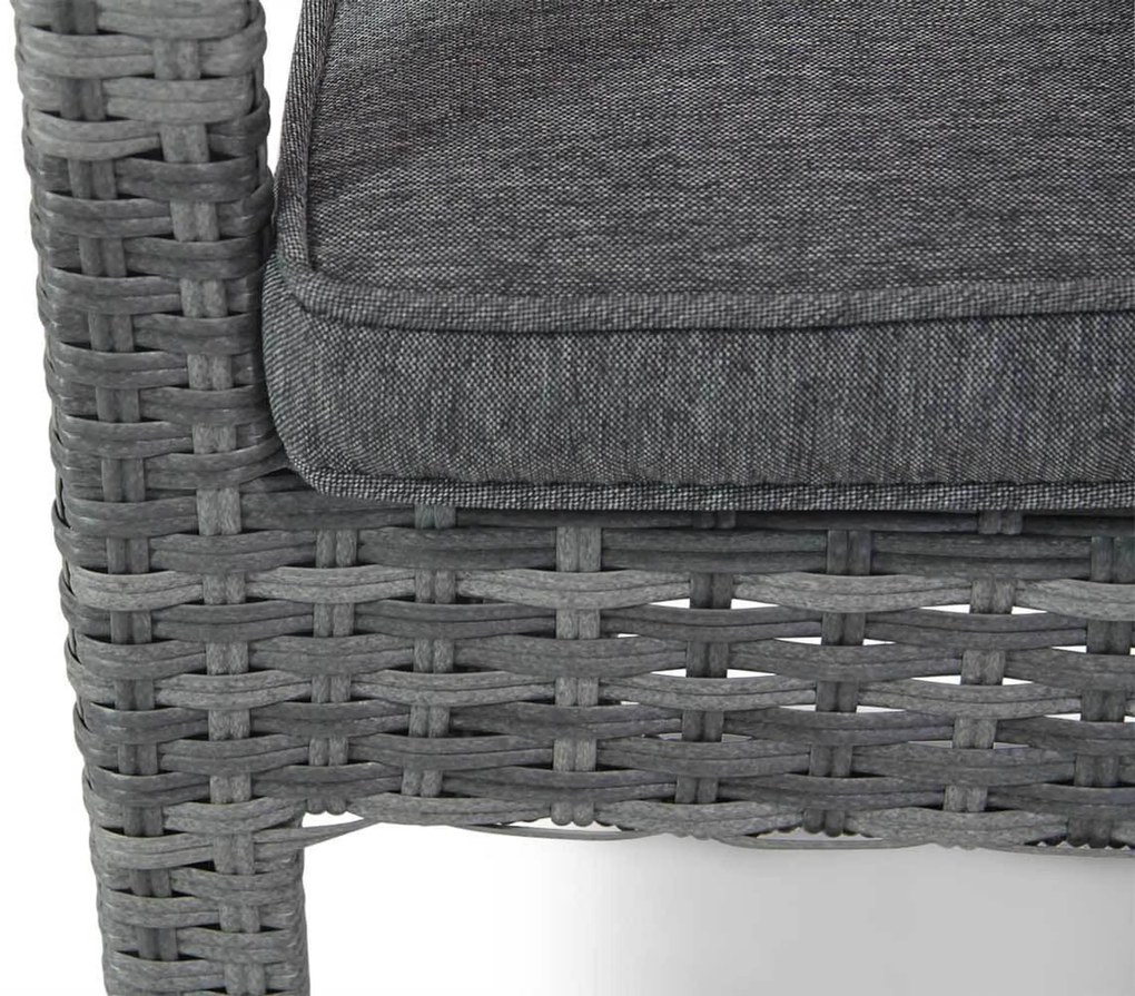 Tuinset 6 personen 217 cm Wicker Grijs Domani Furniture Albergo/Young