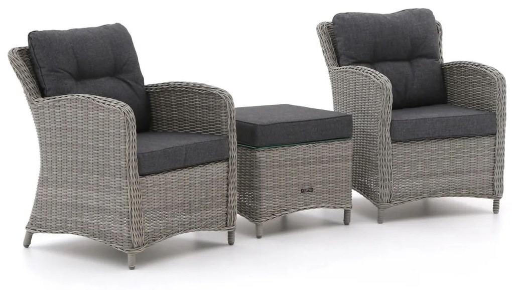 Bistro- en balkonset Intenso  | 2 personen | Tuinset glas | 3-delig | Kees Smit Tuinmeubelen