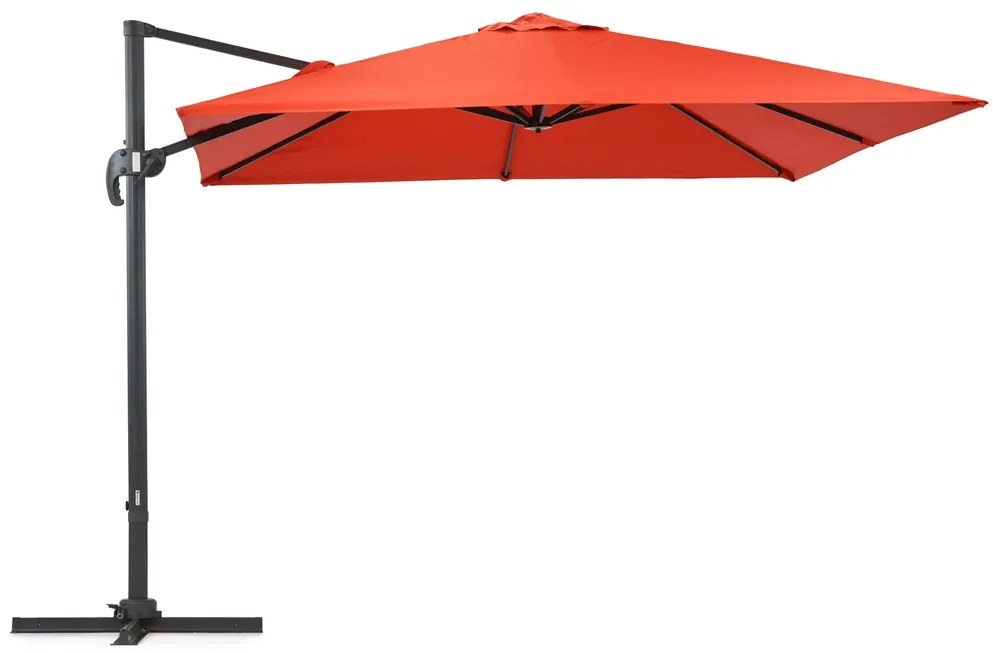 Garden Point rode Siena parasol 3x3m
