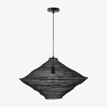 Zulma Ijzeren Plafondlamp Ø65 Cm Zwart - Sklum
