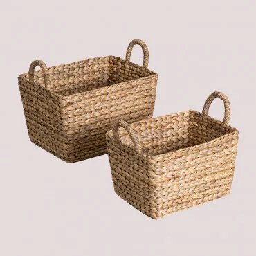 Set Van 2 Maues Opbergmanden Naturel - Sklum