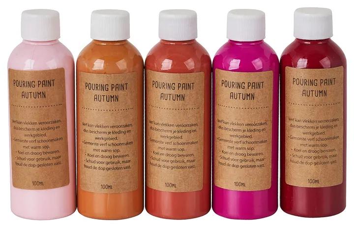 Pouring paint autumn - set van 5 - 100 ml