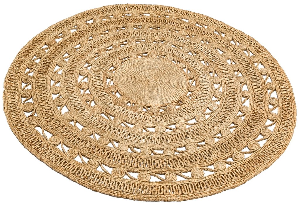 Vloerkleed Kearne rond jute | Conceptum Hypnosis