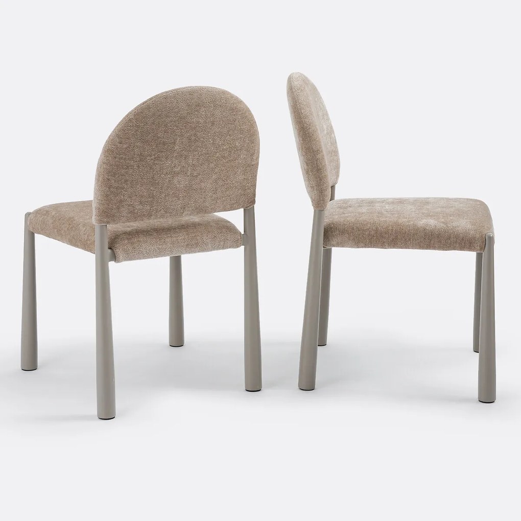 Set van 2 gestoffeerde stoelen, Delly