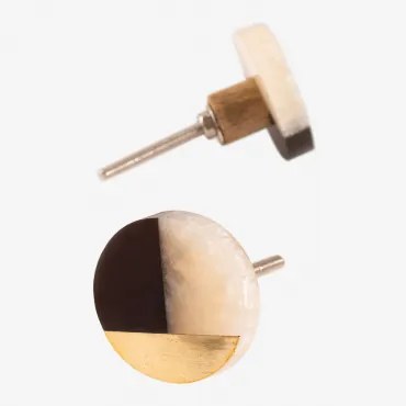 Set Van 2 Handgrepen Van Aryc-hars Zwart - Beige – Linnen - Sklum