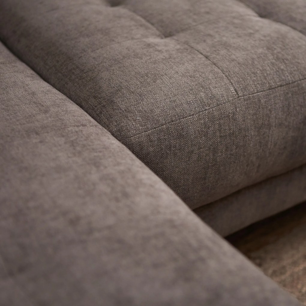 PEPP Interiors Oreo Bruine Bank Hoge Poot Chaislongue Links